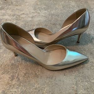 J. Crew Champagne Gold D’Orsay Pumps - 8.5